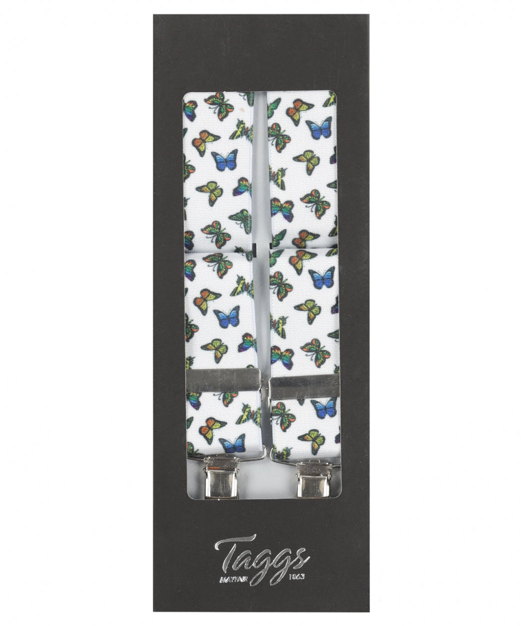 Elastic Braces with Clips | White