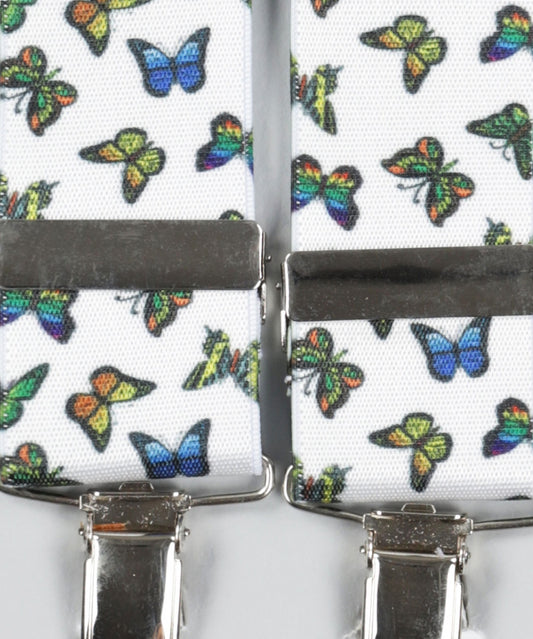 Bretels Elastiek | Vlinder Wit