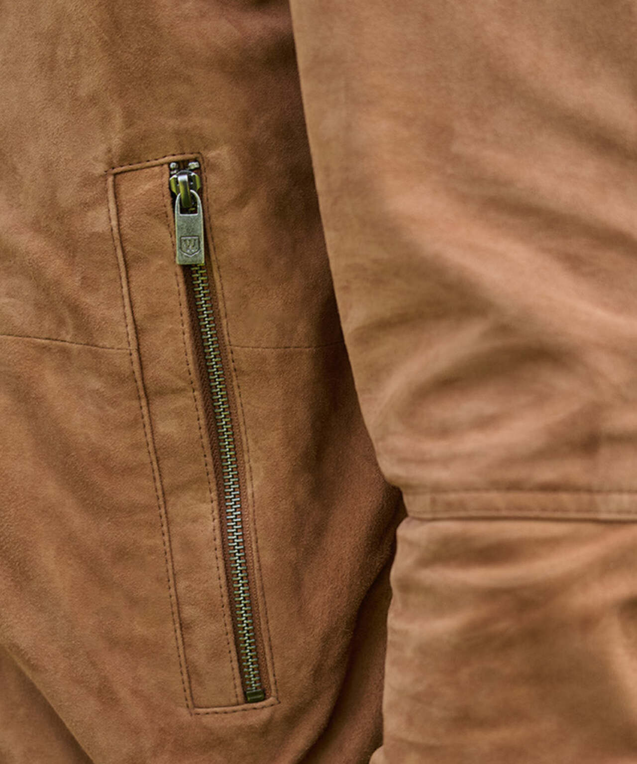 Wildlederjacke Winston | Braun