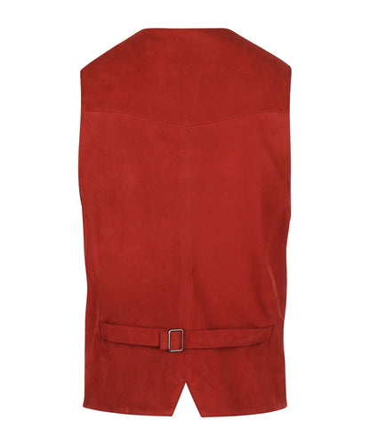 Wildlederweste | Rot