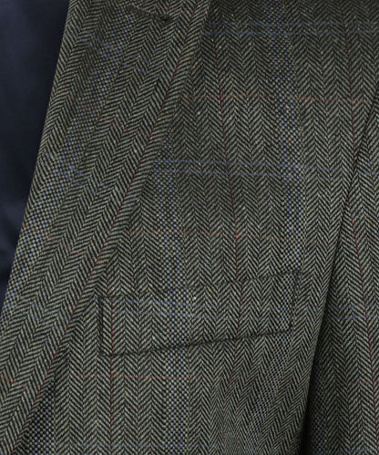 Seidenblazer | Grün