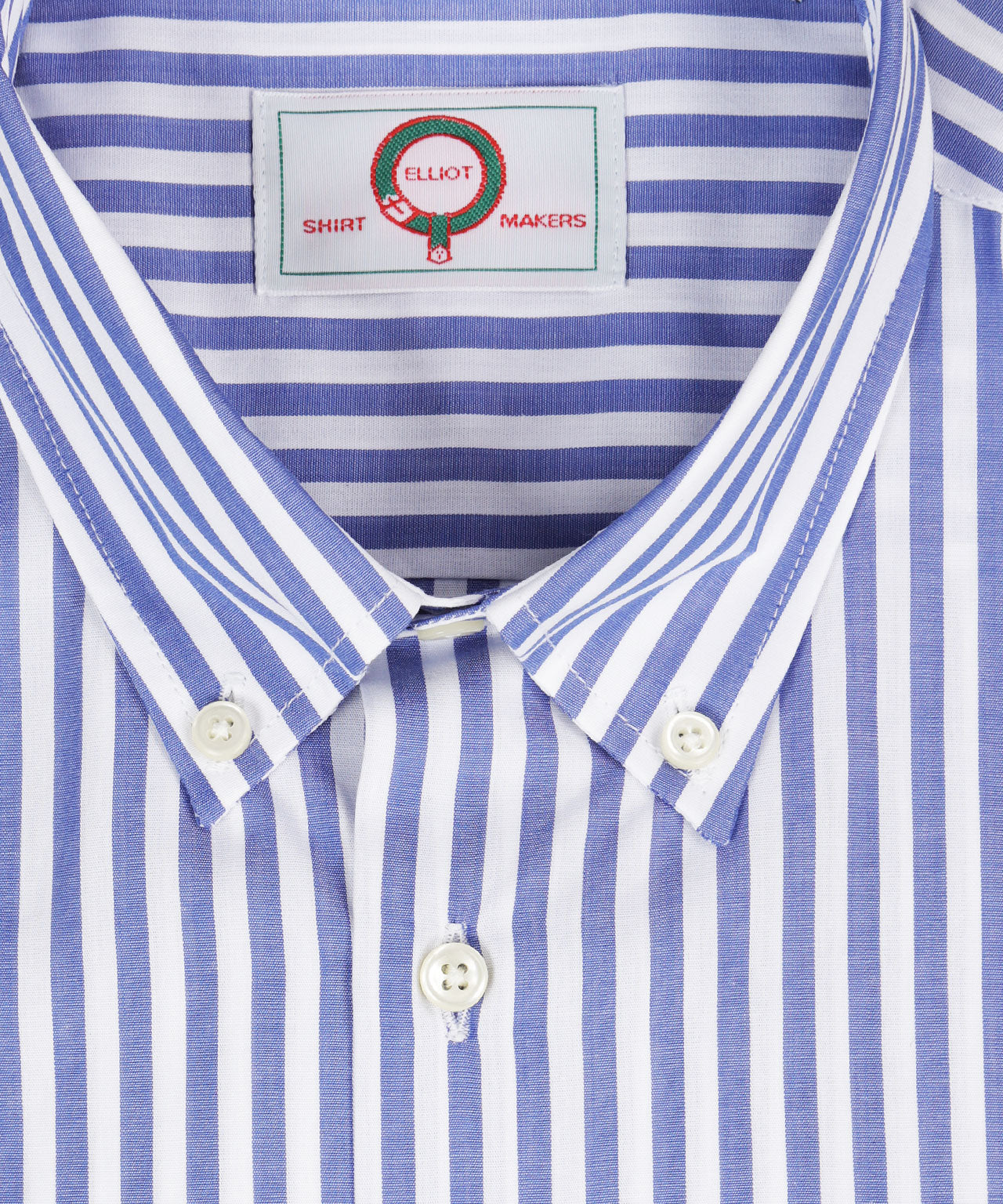 Shirt Button Down | Blauw Streep Breed