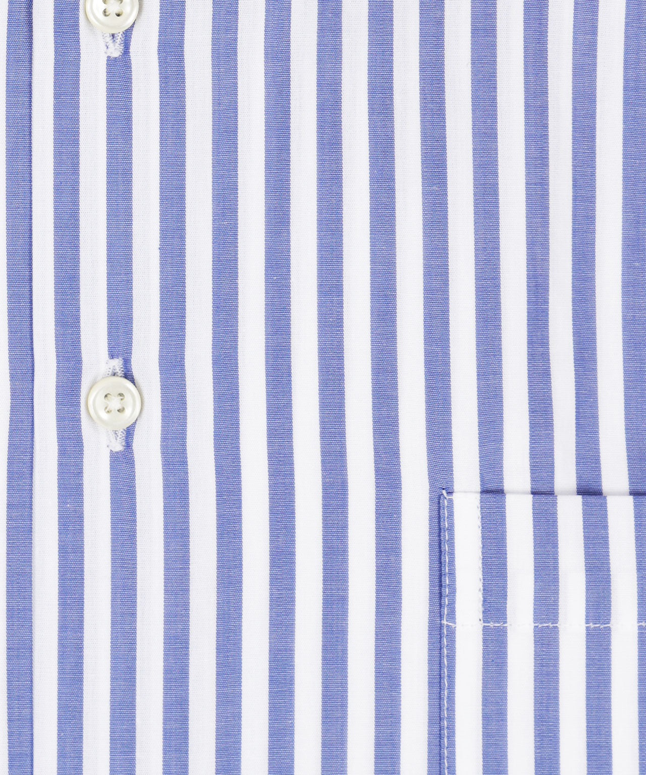 Shirt Button Down | Blauw Streep Breed