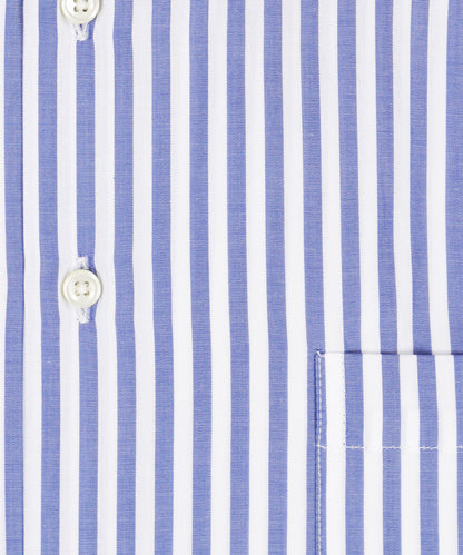 Shirt Button Down | Blauw Streep Breed