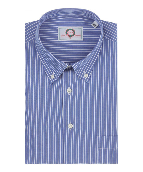 Elliot Shirt Button Down Lange Mouw | Blauw