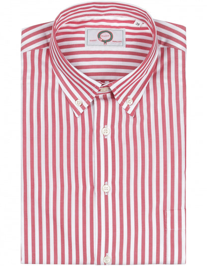 Shirt Button Down | Rood Streep Breed