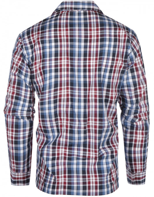 Pyjama Katoen | Blue Navy Red check
