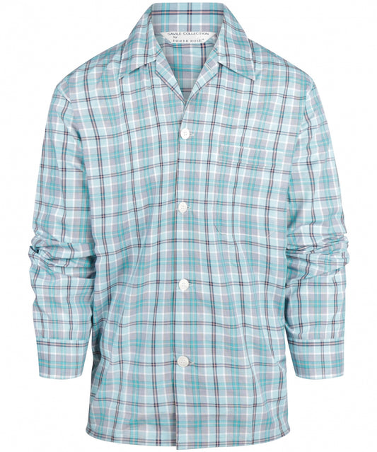 Pyjama | Grey Aqua check