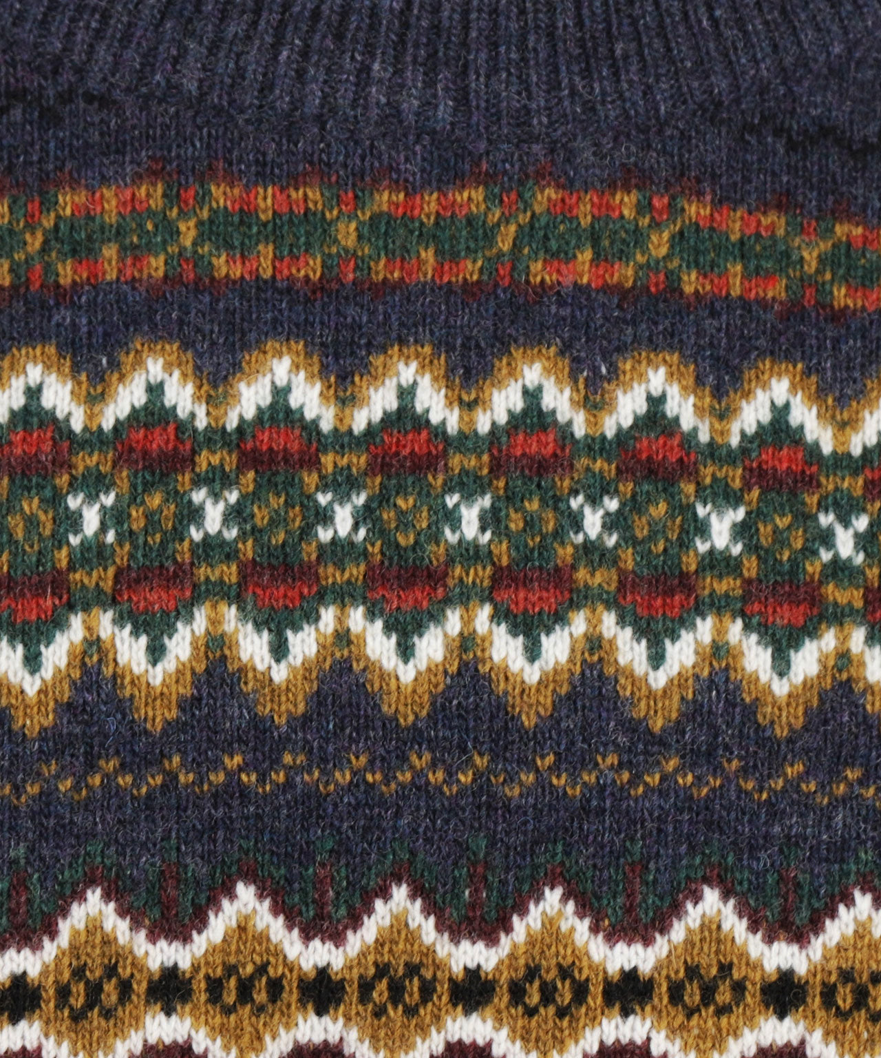 Barbour Fairisle Crew Neck Pullover | Navy Blue