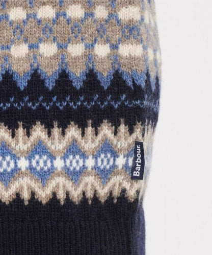 Barbour Fairisle Pullover mit Rundhalsausschnitt | Nachtblau