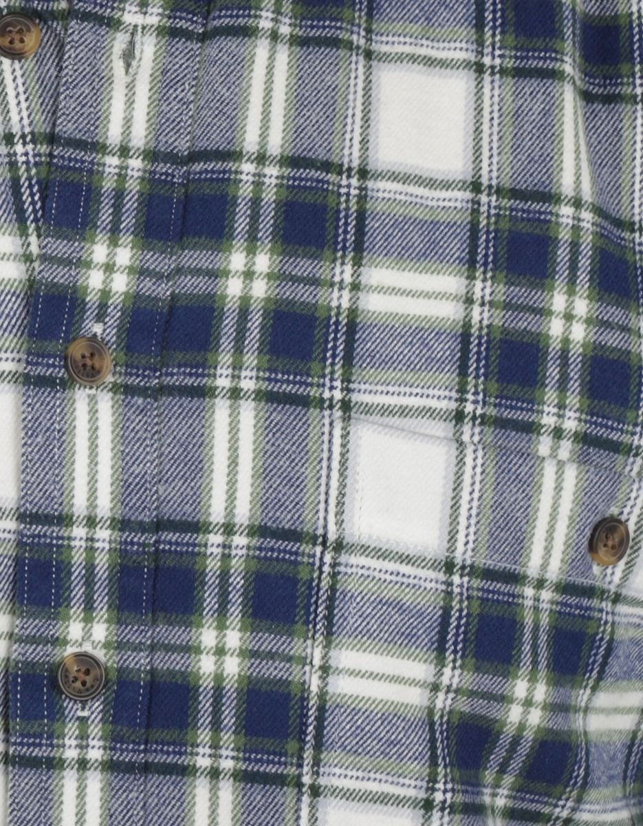 Gefüttertes irisches Hemd | Blau