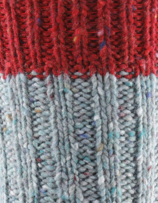 Flecks Sock | Licht Blauw Rood