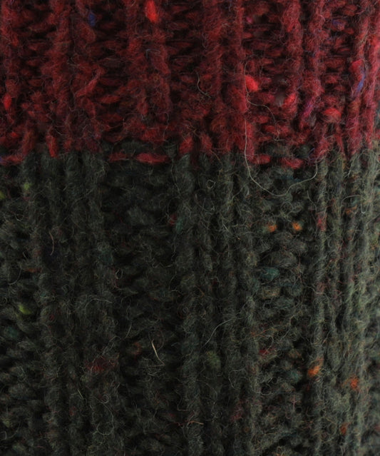 Flecks Sock | Donker Groen Rood
