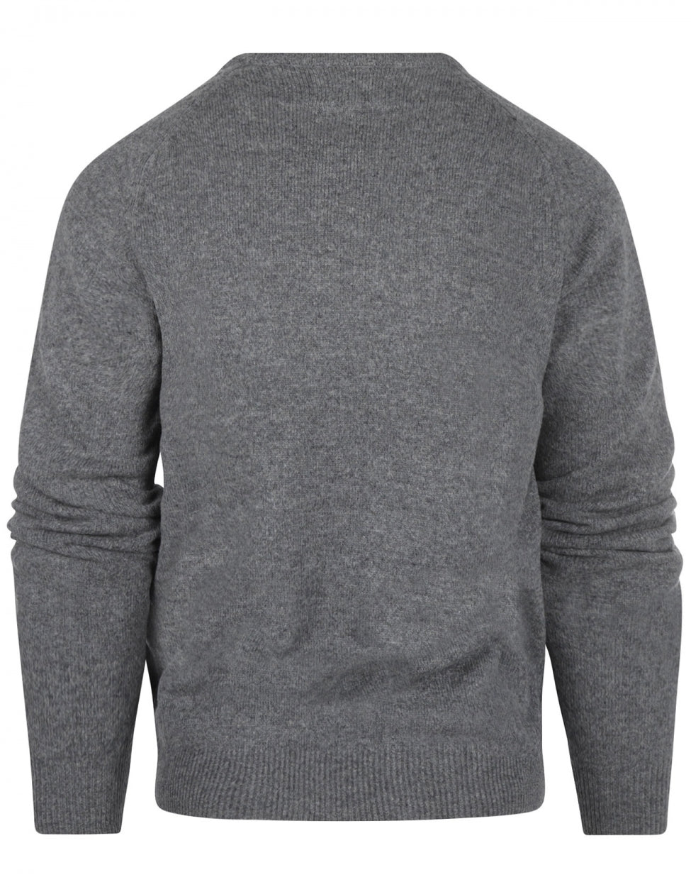 Lamswol V-Hals Pullover | Grijs
