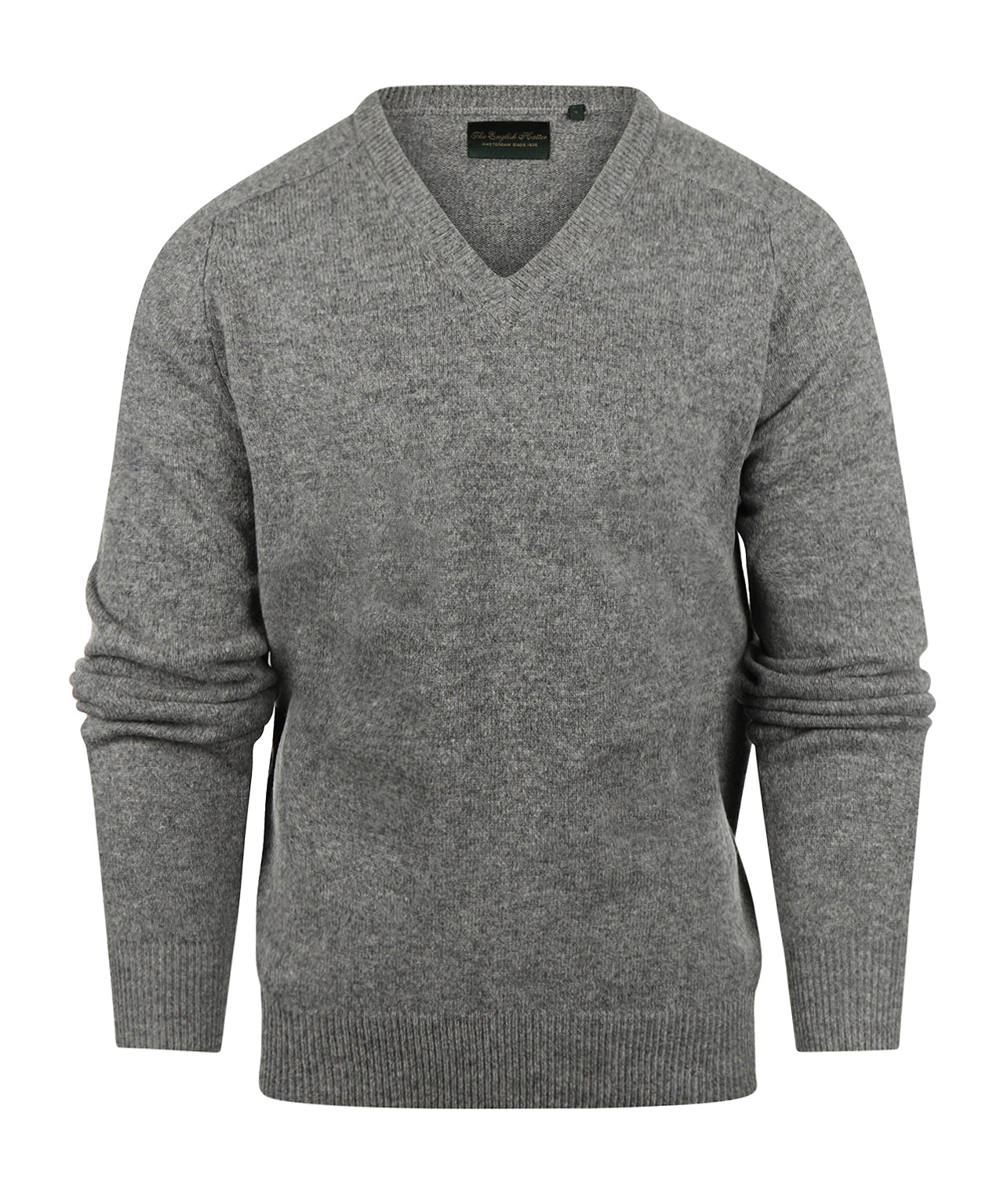 Classic Lambswool v-neck sweater | Grey