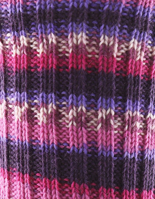 Fairisle Sok | Paars Roze