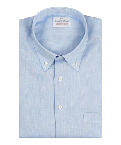 Shirt Linnen LM | Mid Blauw
