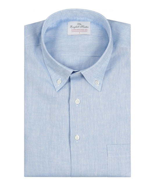 Shirt Linnen LM | Mid Blauw