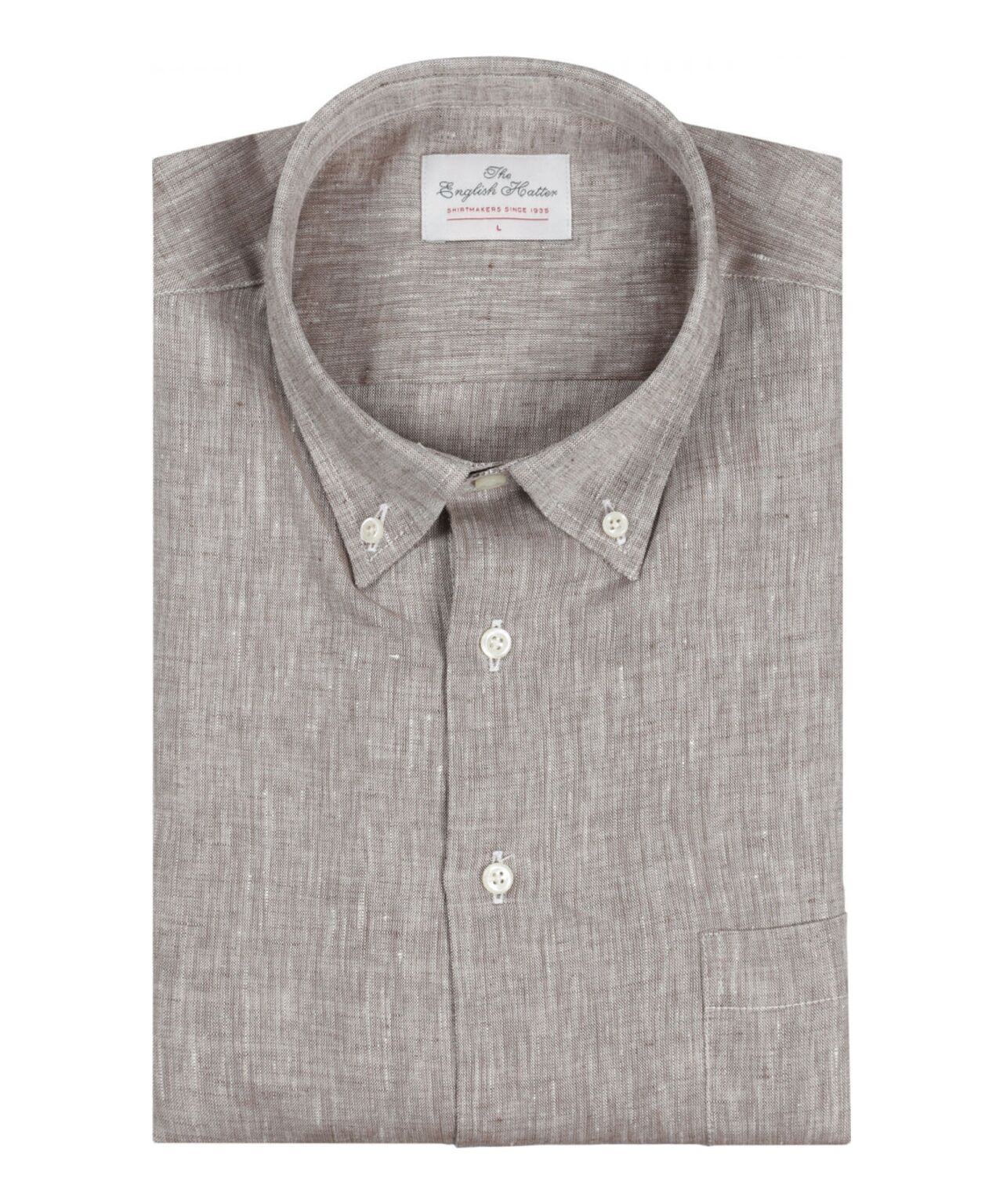 Shirt Linnen LM | Bruin