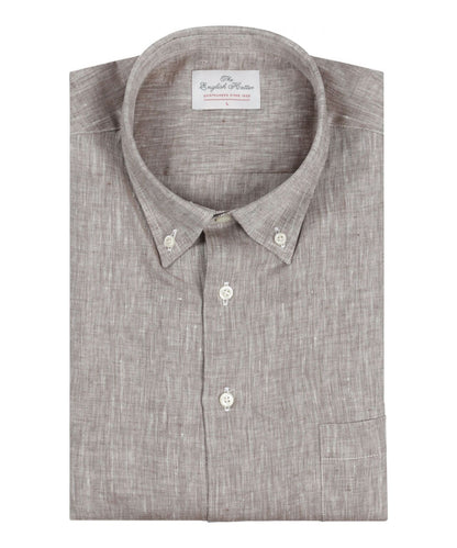 Shirt Linnen LM | Bruin