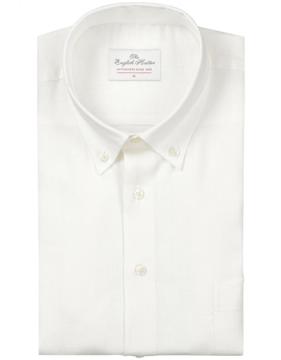 Shirt linen long sleeves | White