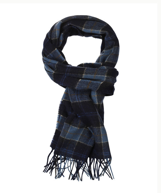 Sjaal Lamswol | Midnight Ruit