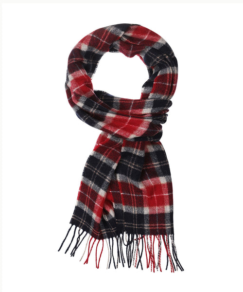 Barbour Sjaal van Lamswol | Cranberry Tartan