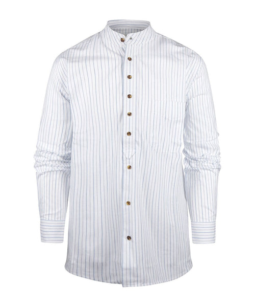 Overhemd Grandfather Shirt | Wit