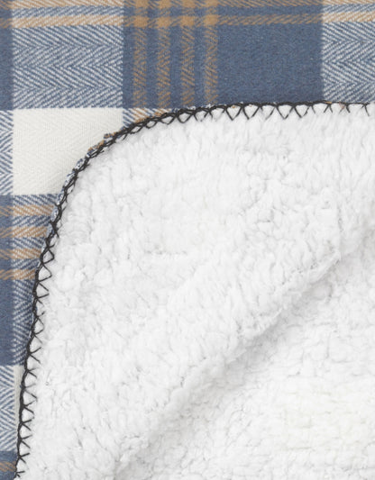Warme Fleecedecke | Blau