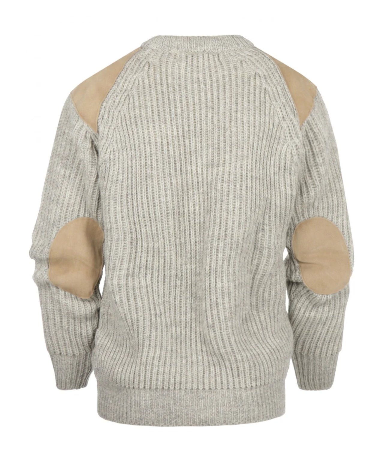 Swaledale Wollpullover mit Rundhalsausschnitt | Beige