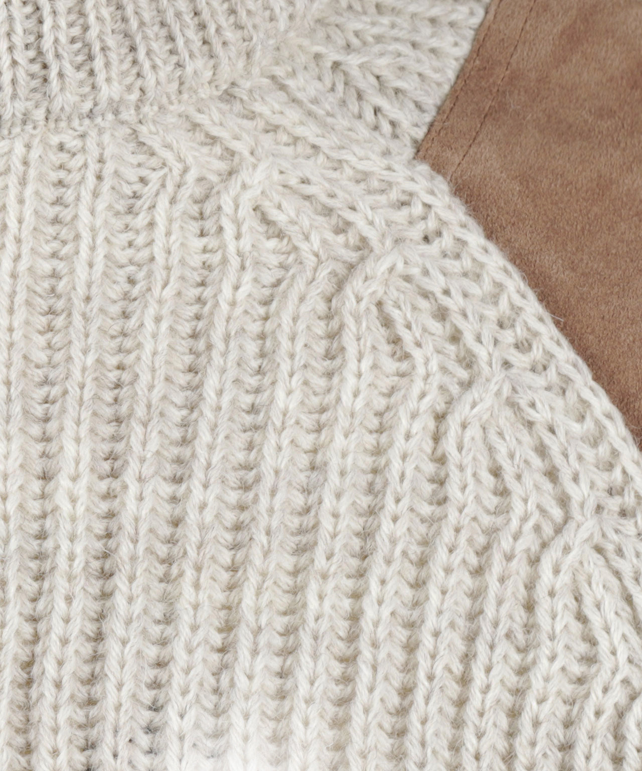 Swaledale Wollpullover mit Rundhalsausschnitt | Braun