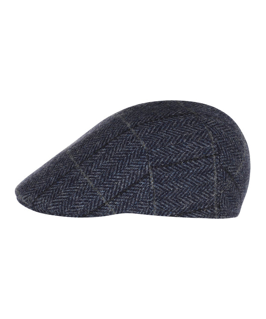 Soft Cap Wol | Blauw Patroon
