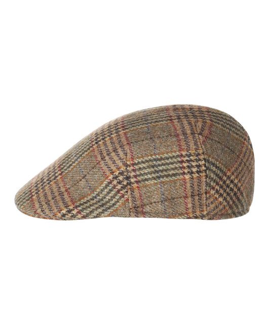 Wollen Soft Cap | Lichtbruin Ruit