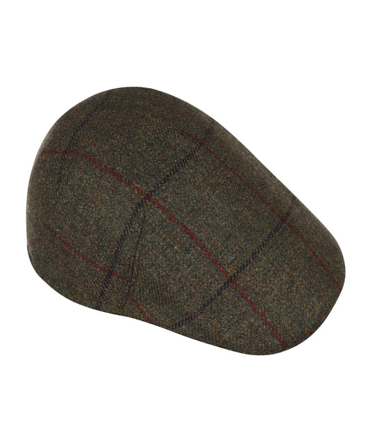 Soft Cap Wol | Donker Groen Patroon