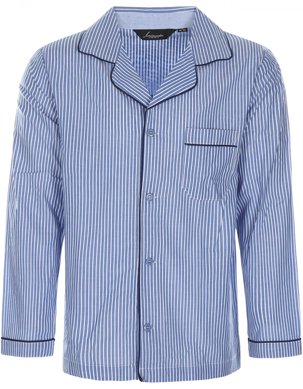 Klassischer Baumwollpyjama | Blau
