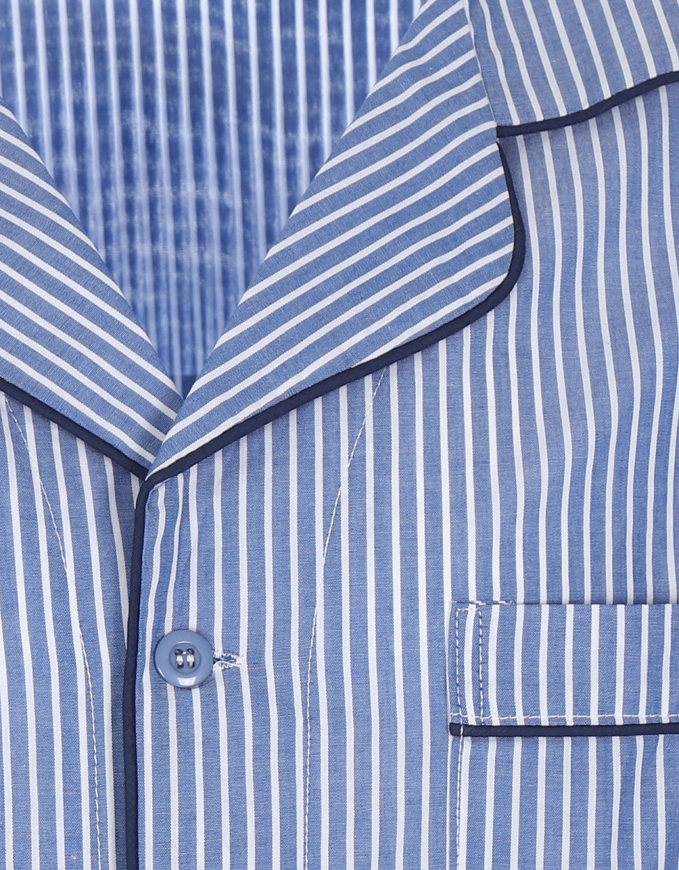 Klassischer Baumwollpyjama | Blau