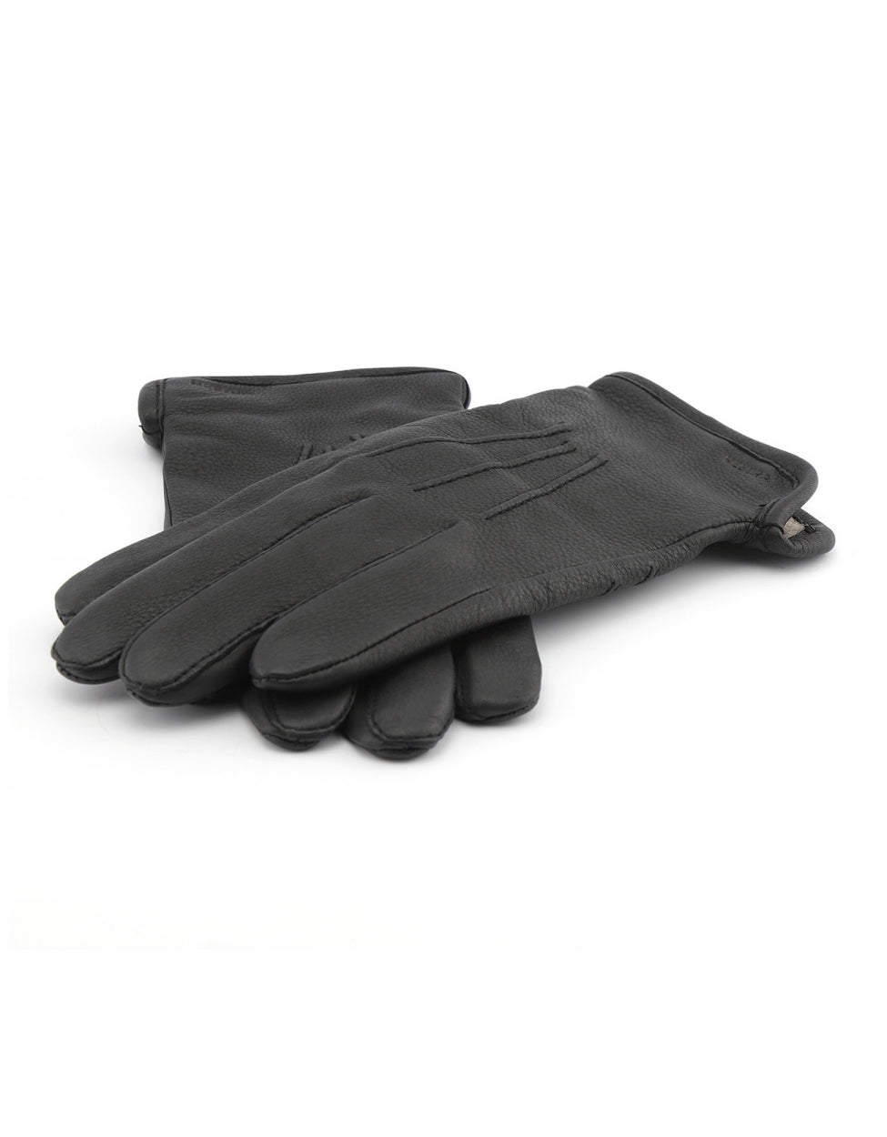 Luxuriöse Hirschlederhandschuhe | Schwarz