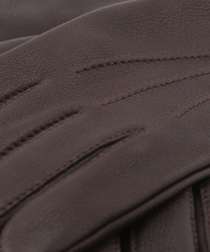Luxuriöse Hirschlederhandschuhe | Braun