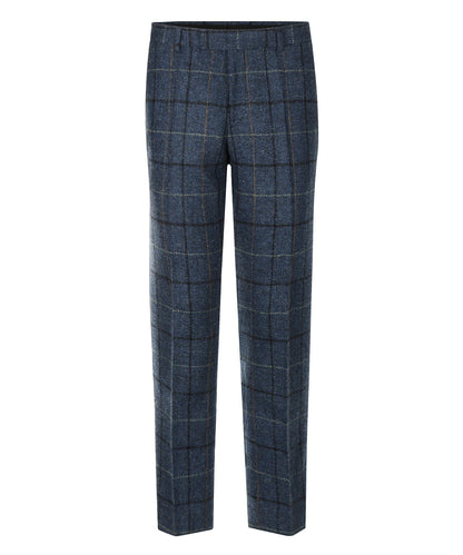 Harris Tweed Pantalon  | Blauw Ruit