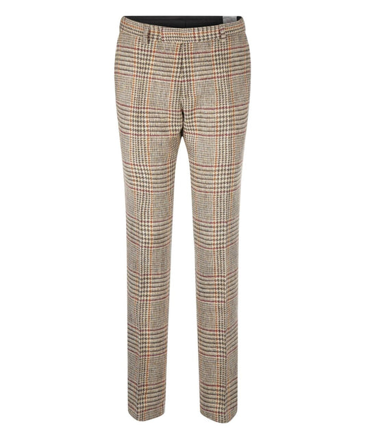 Pantalon Harris Tweed | Lichtbruin houndstooth