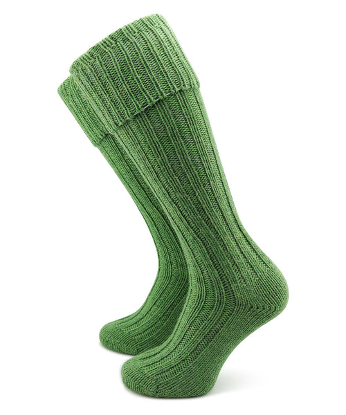 Heren kniekousen van Tweed | Groen