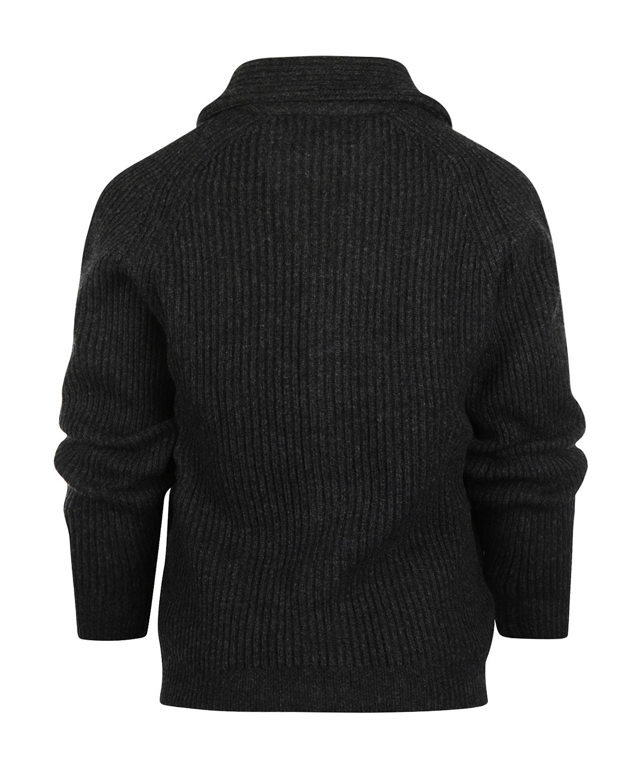 William Lockie geknoteter Cardigan mit Schalkragen | Anthrazit