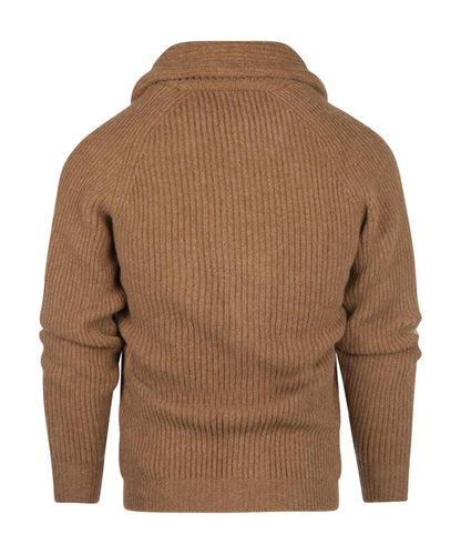 William Lockie geknoteter Cardigan mit Schalkragen | Treibholz