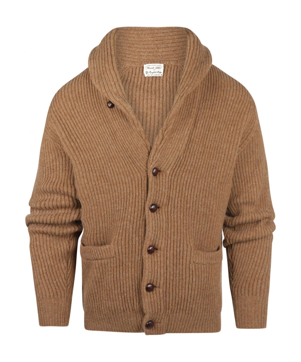 William Lockie geknoteter Cardigan mit Schalkragen | Treibholz
