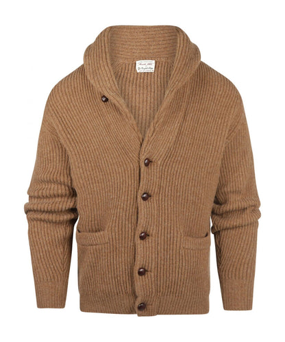 William Lockie geknoteter Cardigan mit Schalkragen | Treibholz