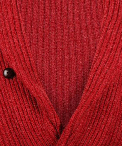William Lockie Button Cardigan Shawl Collar | Poppy Melange