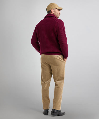 William Lockie Knotted Vest Shawl Collar | Bordeaux