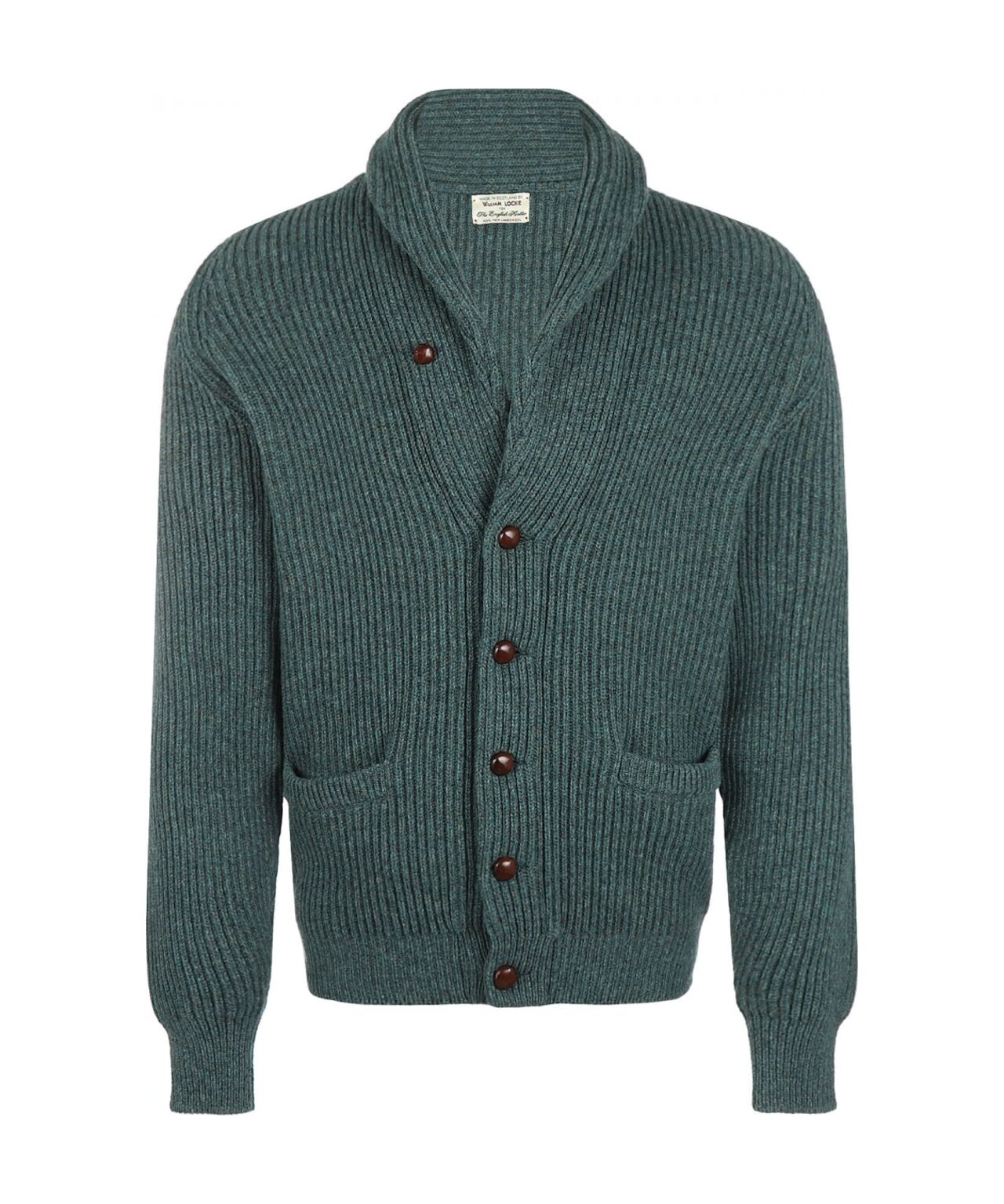 William Lockie Cardigan mit Knopfleiste und Schalkragen | Moorland