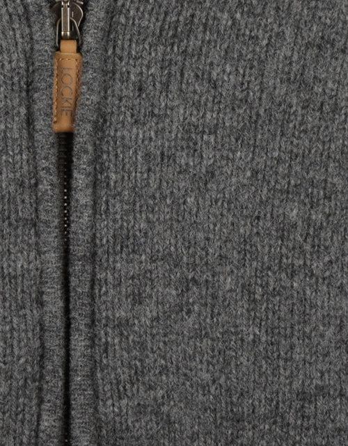 William Lockie Rits Vest Lamswol | Grijs