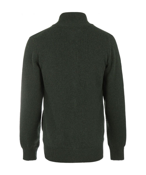 William Lockie Rits Vest Lamswol | Groen